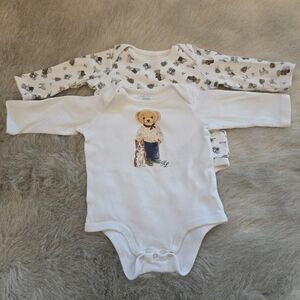 Ralph Lauren Baby 2-Piece Long Sleeve Bodysuit Set